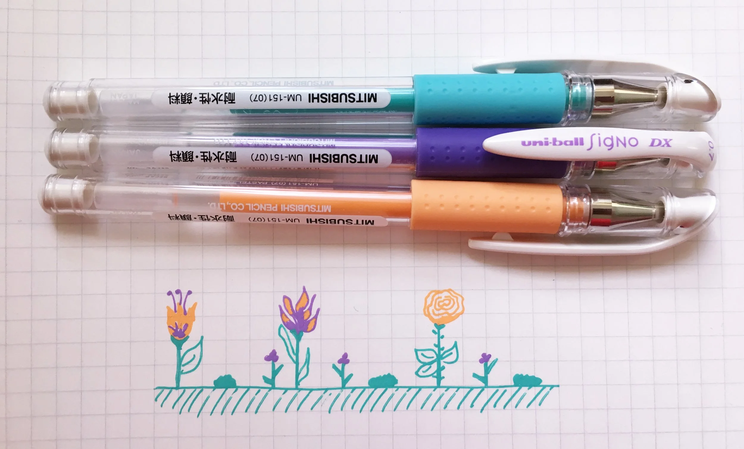 Uni ball Signo DX Pastel Gel Pen Review The Pen Addict